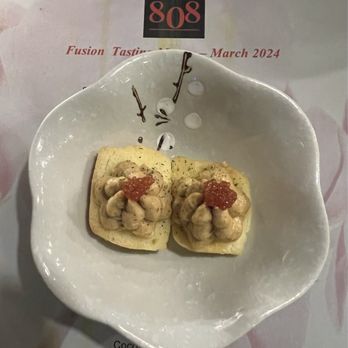 808 Zone - Toast with ankimo pate - Asian Fusion Near Me - Foster City, California