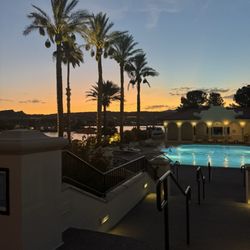 The Lake Club at Lake Las Vegas - Poolside at the lake club at sunset