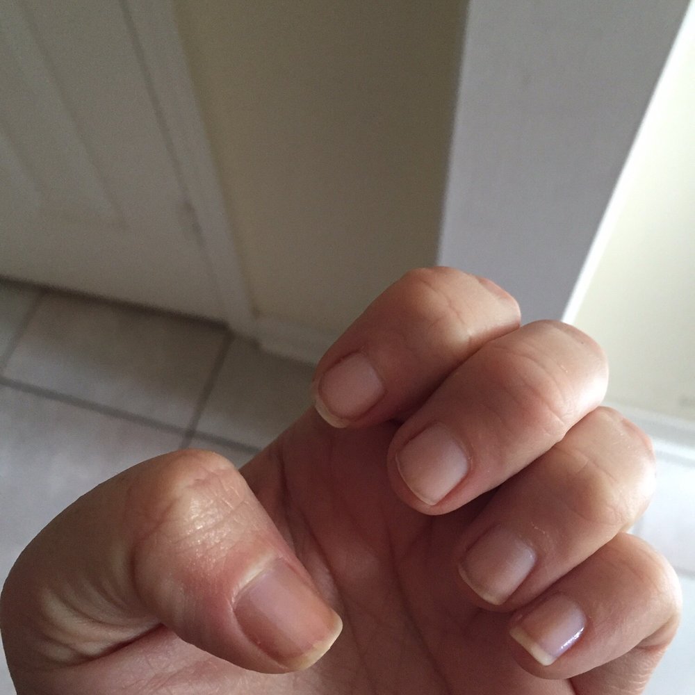 My crappy manicure, my 7 year old daughter could have done a better job.. My crappy manicure, my 7 year old daughter could have done a better job..