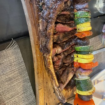 Mankas Grill - Tomahawk ribeye (medium rare) - American Near Me - Fairfield, California