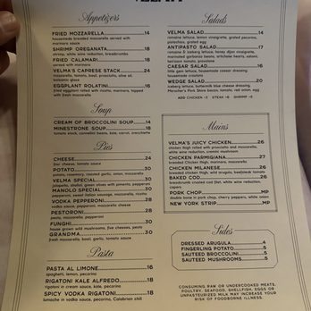 Velma Tavern - Dinner Menu - American Near Me - Ridgewood, New York Velma Tavern - Dinner Menu - American Near Me - Ridgewood, New York