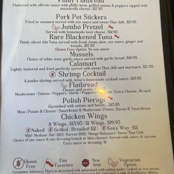 Artur’s - Appetizer menu - Seafood Near Me - Englewood, Florida Artur’s - Appetizer menu - Seafood Near Me - Englewood, Florida