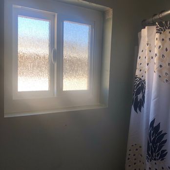 Smart Window Company - Bathroom window with the "rain" glass - Windows Installation Near Me - Carson, California Smart Window Company - Bathroom window with the "rain" glass - Windows Installation Near Me - Carson, California