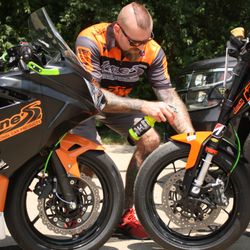 Fast Lane Mobile Wash & Detail - Lane's Black & White Cleaner can be used on motorcycles as well!! Keep tires ready for the race!!