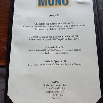 Casa Mono - Casa Mono Dessert Menu as of May 2022 - Spanish Near Me - New York, New York Casa Mono - Casa Mono Dessert Menu as of May 2022 - Spanish Near Me - New York, New York