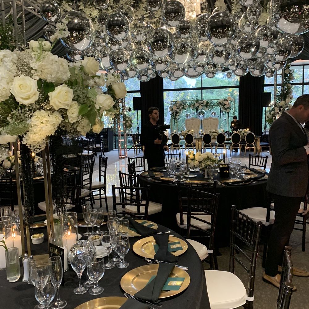 Wedding reception venue transformed