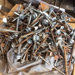 Triangle Fastener - Prior roofing contractor used small nails that rusted. Doesn't meet NRCA specs for metal roofs.