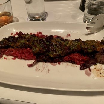 Carnivale Chicago - Arrachera (skirt steak) with rice and onions - sweet dish - Latin American Near Me - Chicago, Illinois