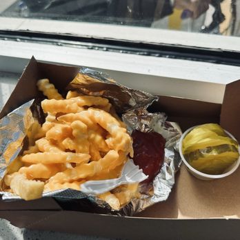 WindMill West End - Cheese fries with a side of pickles! - Burgers Near Me - Long Branch, New Jersey WindMill West End - Cheese fries with a side of pickles! - Burgers Near Me - Long Branch, New Jersey