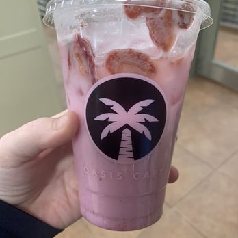 Oasis Cafe - Pink Dragonfruit, small 16oz. It's delicious!! - Bakeries Near Me - New York, New York Oasis Cafe - Pink Dragonfruit, small 16oz. It's delicious!! - Bakeries Near Me - New York, New York