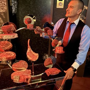 Gordon Ramsay Steak - Cool presentation of all the meats they offer. - Steakhouses Near Me - Las Vegas, Nevada Gordon Ramsay Steak - Cool presentation of all the meats they offer. - Steakhouses Near Me - Las Vegas, Nevada