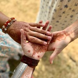 Alchemy Slow Living Studio - Three henna stains from a private event