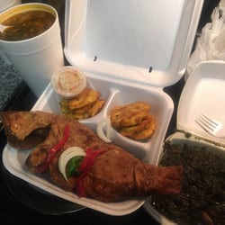 J&E Food Store and Caribbean Cuisine - Deliciousness!! Haitian Soup, Fried fish & plantains, Lalo with beef!! Everything was fresh & well seasoned & authentic!