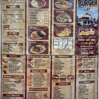 Pete's Burgers - Updated menu 6/8/22 - American Near Me - Los Angeles, California Pete's Burgers - Updated menu 6/8/22 - American Near Me - Los Angeles, California