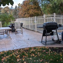 stamped concrete patio from rochester masonry and stamp stamped concrete patio from rochester masonry and stamp