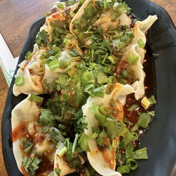Seasons Taiwanese Eatery - 33. Chili Oil Dumplings. Level 1 is already spicy lol it's ma-la (numbing) spicy by the way - Taiwanese Near Me - Honolulu, Hawaii Seasons Taiwanese Eatery - 33. Chili Oil Dumplings. Level 1 is already spicy lol it's ma-la (numbing) spicy by the way - Taiwanese Near Me - Honolulu, Hawaii