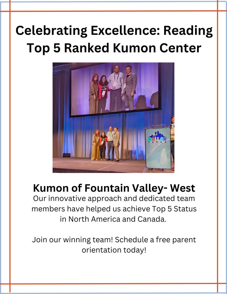 Photos of KUMON MATH AND READING CENTER OF FOUNTAIN VALLEY WEST