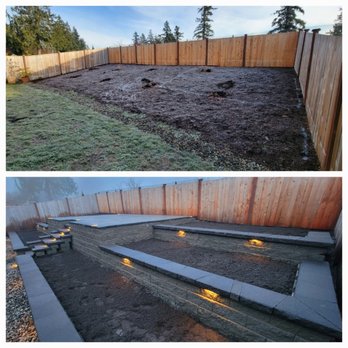 Prosper Landscape & Construction - Terraced walls and paver patio installation - Landscaping Near Me Prosper Landscape & Construction - Terraced walls and paver patio installation - Landscaping Near Me