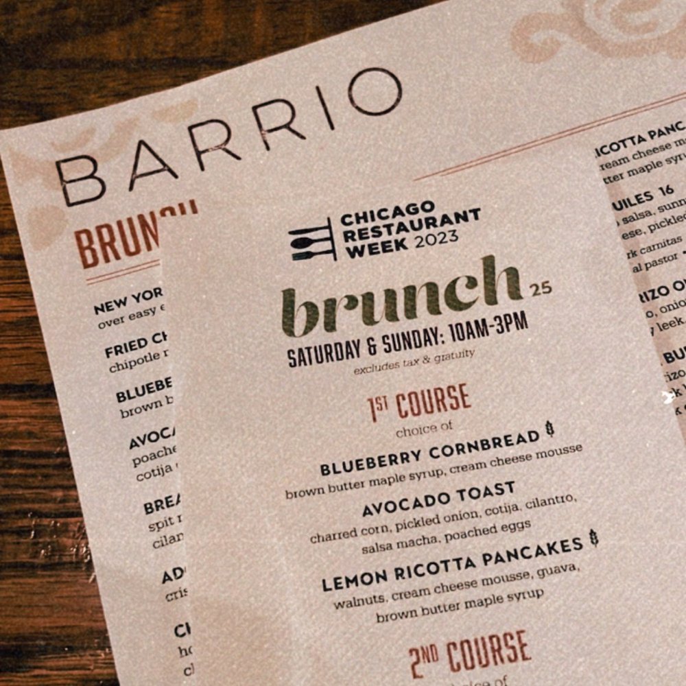 Barrio - Menu - Mexican Near Me - Chicago, Illinois