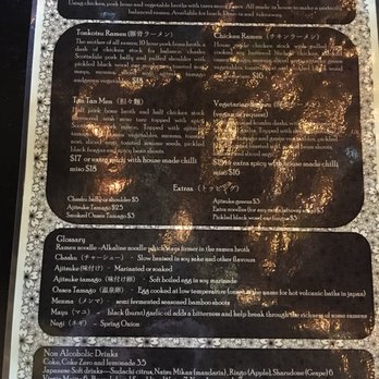 Bar Wa Izakaya - Daytime ramen menu - Izakaya Near Me - Hobart, TAS