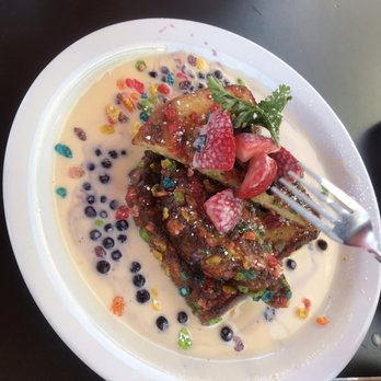 Stacks Pancake House - Fruity Pebbles French toast - Breakfast & Brunch Near Me - Irvine, California Stacks Pancake House - Fruity Pebbles French toast - Breakfast & Brunch Near Me - Irvine, California
