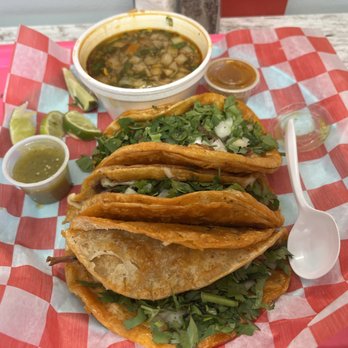El Huarache - Taco Birrio special - Mexican Near Me - Holland, Michigan
