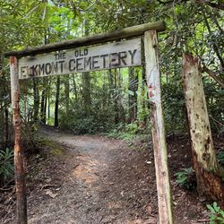 Elkmont Ghost Town - The Old Elkmont Cemetery signage