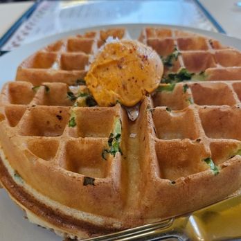 Agnes and Sherman - Scallion Waffle - Diners Near Me - Houston, Texas