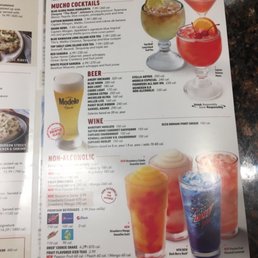 Drink menu