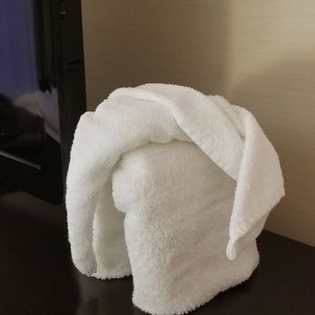 Hampton Inn & Suites Sandusky/Milan - An elephant made from towels! We named him Ernie! - Hotels Near Me - Milan, Ohio