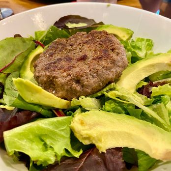 Moxie Burger - Grass fed beef burger on leafy greens with avocado - Burgers Near Me - Atlanta, Georgia Moxie Burger - Grass fed beef burger on leafy greens with avocado - Burgers Near Me - Atlanta, Georgia