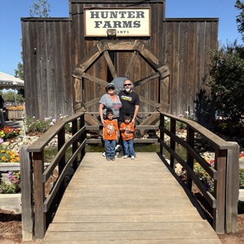 Hunter Farms Pumpkin Patch - Nana and Papa with our grandson's - Pumpkin Patches Near Me - Atwater, California