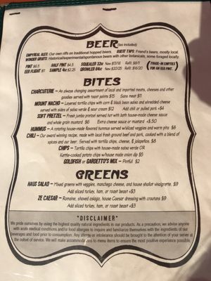 Menu photo 7 Earth Eagle Tavern Portsmouth, NH Menu photo 7 Earth Eagle Tavern Portsmouth, NH