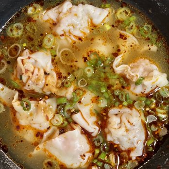 MIAN - Pork dumplings in bone broth. Shao shou - Szechuan Near Me - Houston, Texas