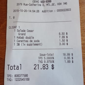 Grillado's - Too expensive for what we got (a very small Cesar salad with some fries and a soda, plus two small kebabs). Price/value's poor. - Portuguese Near Me - Montreal, Quebec