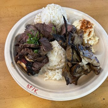 Guava Smoked - Combo plate, smoked butterfish and smoked kalbi short ribs - Barbeque Near Me - Honolulu, Hawaii Guava Smoked - Combo plate, smoked butterfish and smoked kalbi short ribs - Barbeque Near Me - Honolulu, Hawaii