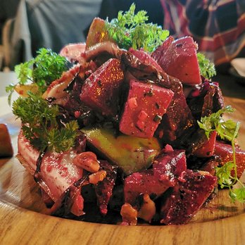 Sparrow + Wolf - Poached Apple & Beet Salad - New American Near Me - Las Vegas, Nevada Sparrow + Wolf - Poached Apple & Beet Salad - New American Near Me - Las Vegas, Nevada
