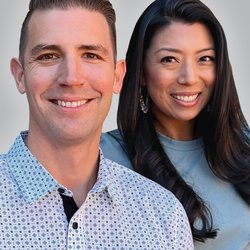 The Normandeau Team - Wahlund & Co. Realty Group - Headshots of Kory and Veronica