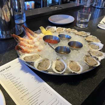 Row 34 - Seaport - Oysters and shrimp cocktail - New American Near Me - Boston, Massachusetts