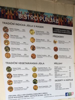 Menu photo 1 Bistro Punjab Praha 4, PR Menu photo 1 Bistro Punjab Praha 4, PR