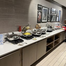 Breakfast buffet bar Breakfast buffet bar