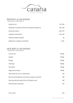 Menu photo 1 Cataria Chiclana de la Frontera, CA