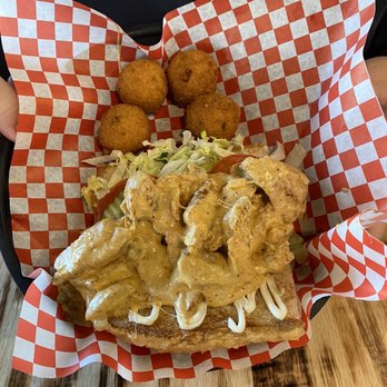 MayMoes - Smoked chicken P.O. boy - Cajun/Creole Near Me - Logan, Utah MayMoes - Smoked chicken P.O. boy - Cajun/Creole Near Me - Logan, Utah