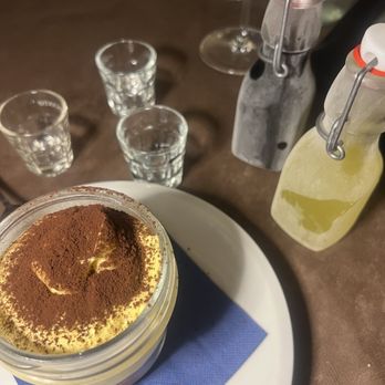 Tema - Tiramisu, limoncello, and a cherry wine liquor. - Seafood Near Me - Rome, RM Tema - Tiramisu, limoncello, and a cherry wine liquor. - Seafood Near Me - Rome, RM
