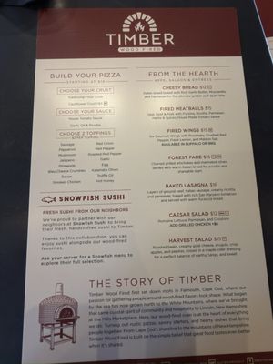 Menu photo 2 Timber Wood Fired Lincoln, NH