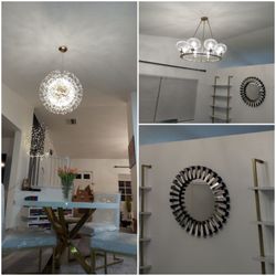 Handyman Services - Chandeliers assembly and install, mirror install and shelves assembly and mounting...