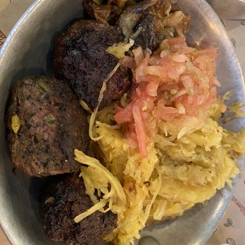 Taboonette - Lamb Kebab with Spaghetti Squash instead of rice - Mediterranean Near Me - New York, New York