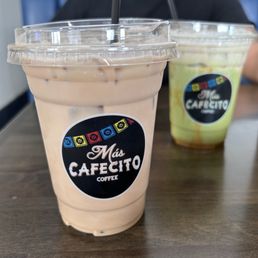 Honey vanilla latte & pumpkin matcha Honey vanilla latte & pumpkin matcha