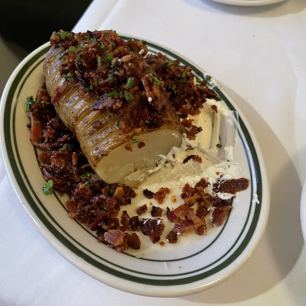 Barringer's Restaurant - Potato loaded no cheese - Steakhouses Near Me - Fish Creek, Wisconsin