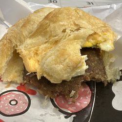 Donut King - Sausage egg and cheese croissant